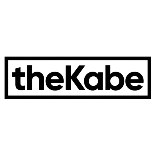 Stylised text logo of 'theKabe'